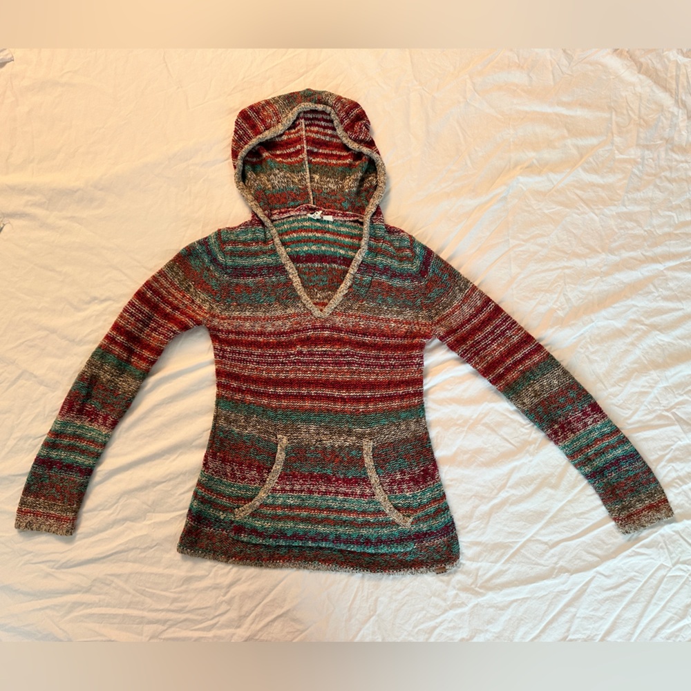 Roxy womens knit hooded sweatshirt with kangaroo pocket